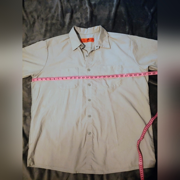 Red Kap * Men's Work Shirt * Size XXL * Button Down Shirt * Pockets * Collared - Picture 5 of 7